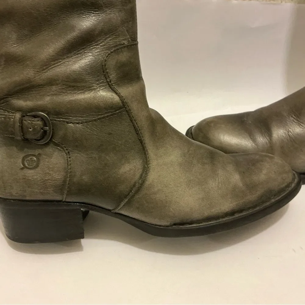 Born Gray Over the Knee Boots